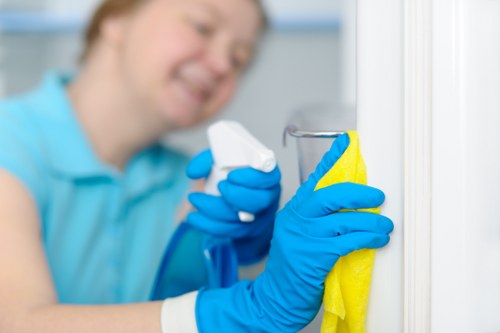 Stain removal and upholstery care on a fabric couch in Belmont