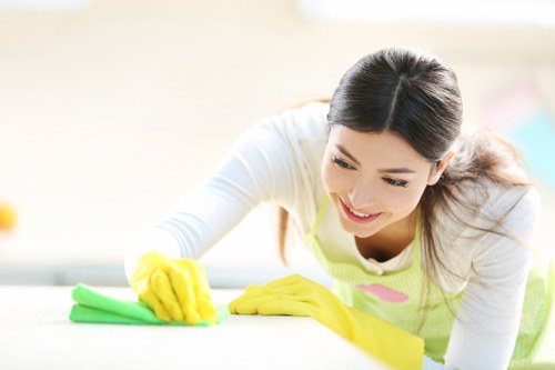 Stain removal on office carpet during carpet cleaning